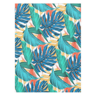 Exotic Tropical Leaves Tablecloth
