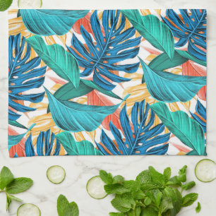 Exotic Tropical Leaves - Tea Towel