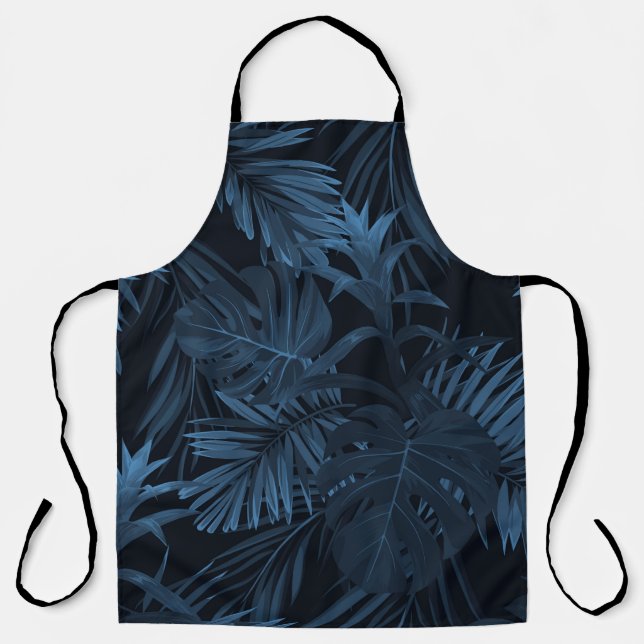 Exotic tropical vrctor background with hawaiian pl apron (Front)