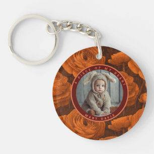 Exotic Valentine Gifts For Men Photo Ranunculus Key Ring