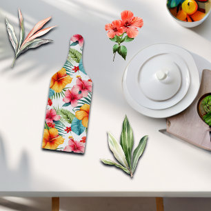 Exotic Watercolor Hawaiian Floral Cutting Board