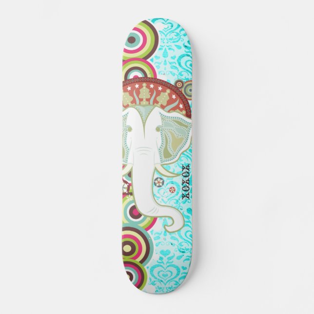 Exotic White Elephant Sk8 Deck Skateboard (Front)