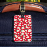 Exotic White Strawberry Colourful Cute Chic CUSTOM Luggage Tag<br><div class="desc">Enjoy this whimsical pattern on this colourful luggage tag. Customise by adding your own text. Let me know if you'd like something custom made.</div>