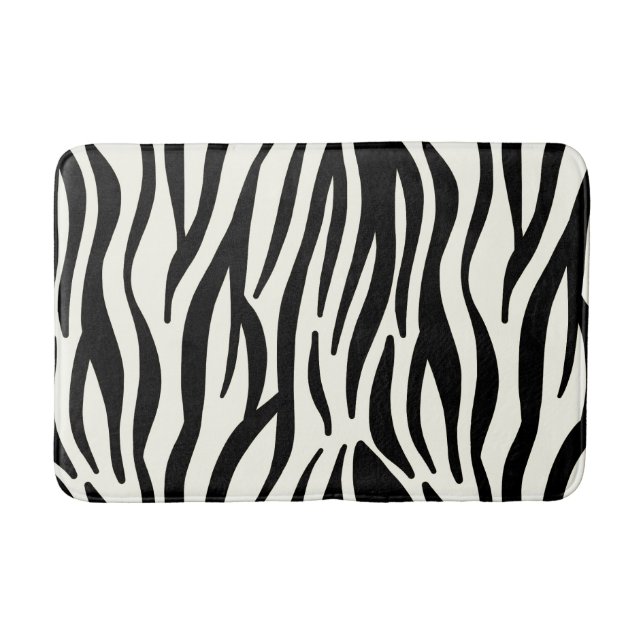 Exotic zebra bath mat (Front)