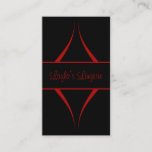 Exotica Curves Business Card, Red Business Card