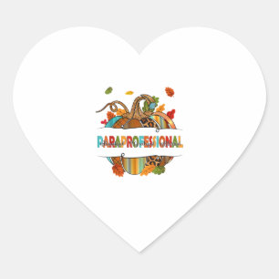 eXOx Leopard Pumpkin Autumn Thanksgiving Paraprofe Heart Sticker