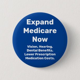 Expand Medicare Now 6 Cm Round Badge