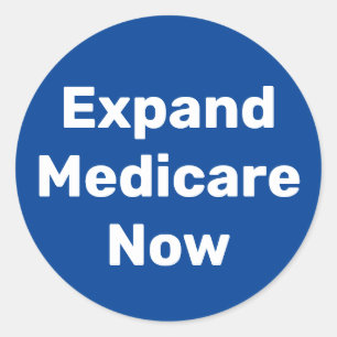 Expand Medicare Now Classic Round Sticker