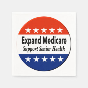 Expand Medicare to Support Senior Health Napkin
