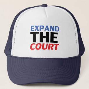"Expand the Court" blue white red black - Trucker Hat