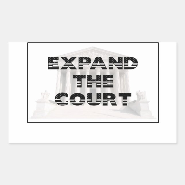 Expand the Court Rectangular Sticker (Front)