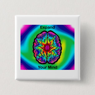 Expand Your Mind 15 Cm Square Badge