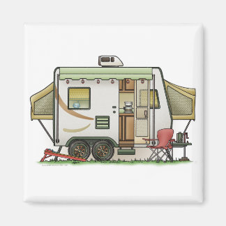 Expandable Hybred Trailer Camper Magnet