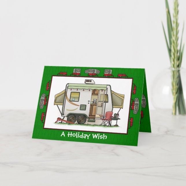 Expandable Hybred Trailer Holiday Wish Card (Front)