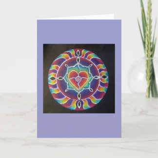 Expanding Heart Mandala Greeting Card