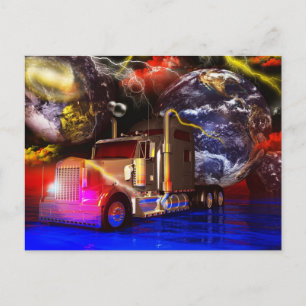Expanding universe postcard