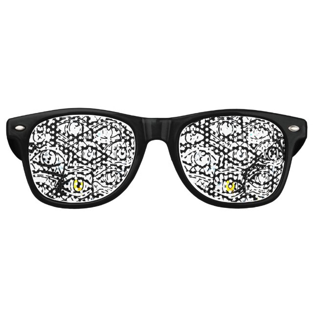 Expanse of eyes retro sunglasses (Front)