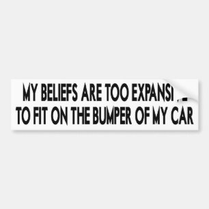 Expansive Beliefs Bumper Sticker