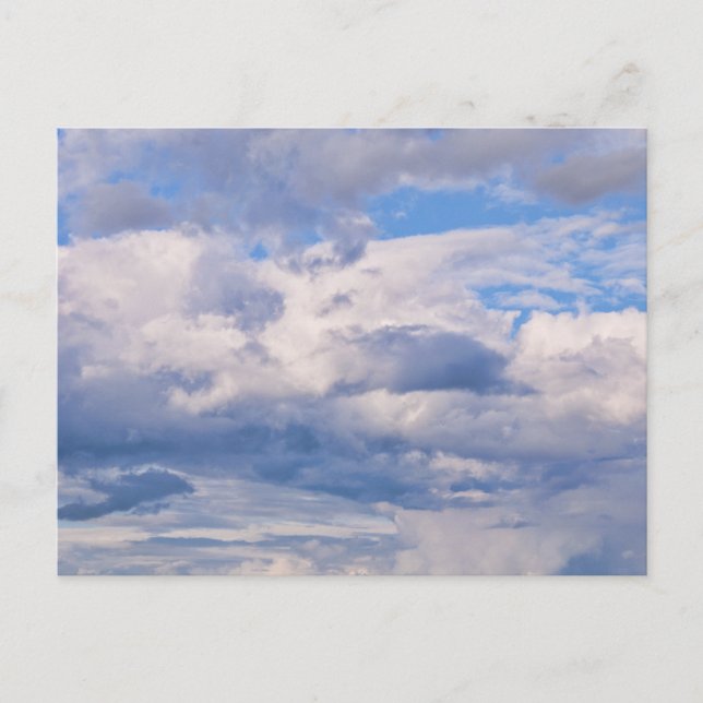 Expansive Blue Sky, Different Cloud Formations Postcard (Front)