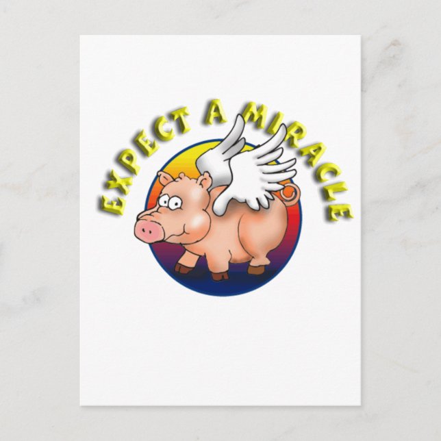 Expect A Miracle --- AA Recognition Postcard (Front)