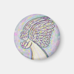 Expect Good Things Guardian Angel Art Magnets