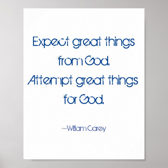 Expect Great Things Poster (Front)