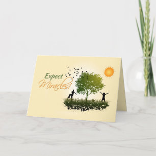 Expect Miracles, 12 Step Recovery Encouragement Card