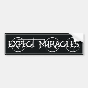 Expect Miracles bumper sticker recovery sobriety