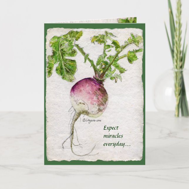 Expect Miracles Everyday... Fine Art Greeting Card (Front)