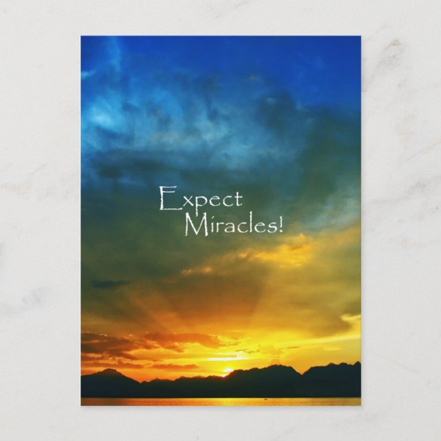 Expect Miracles! Postcard (Front)