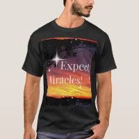 Expect Miracles Sparkle Sunset Inspirational Quote