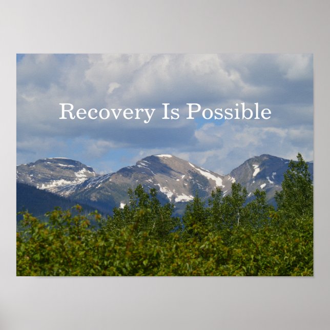 Expect Recovery Motivational Poster (Front)