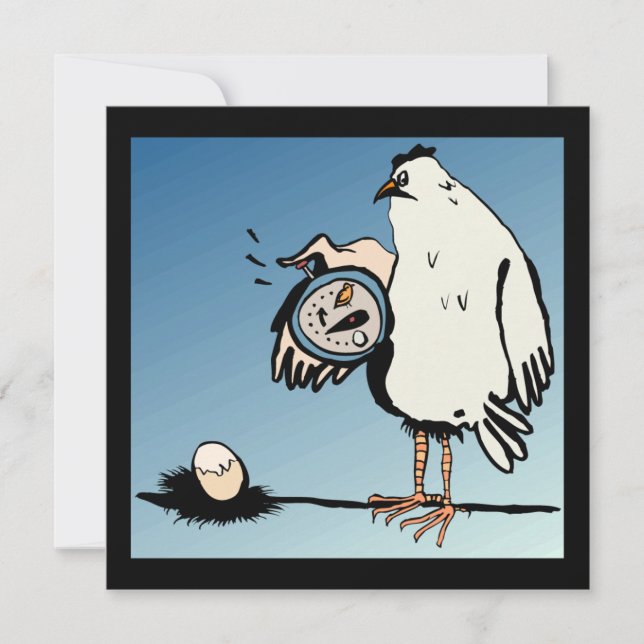 Expectant Chicken Baby Shower Invitation (Front)