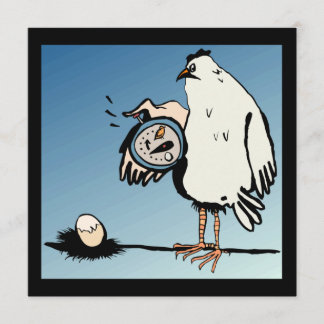 Expectant Chicken Baby Shower Invitation