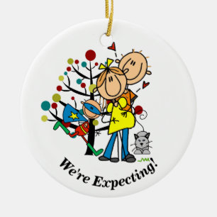 Expectant Couple, Super Boy, Cat Ornament