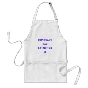 Expectant Dad Eating for2 Standard Apron