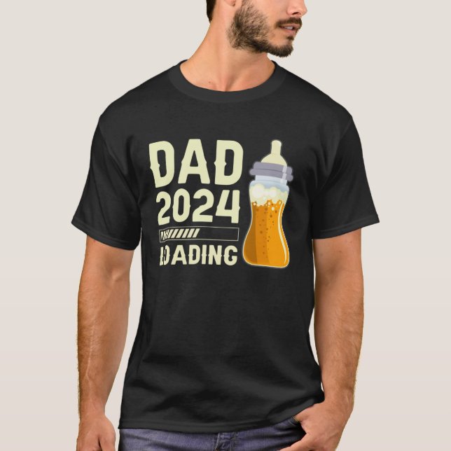Expectant dad Future Dad Dad to be Dad 2024 loadin T-Shirt (Front)