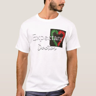 Expectant Doctor In Black T-Shirt