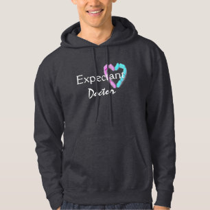 Expectant Doctor In Dark Grey Hoodie