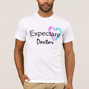 Expectant Doctor In White T-Shirt