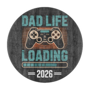 Expectant Father Dad Life Loading 2026 Cutting Board