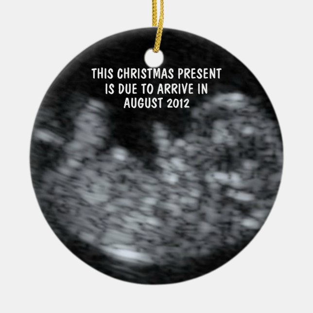 Expectant Mother Ceramic Tree Decoration (Front)