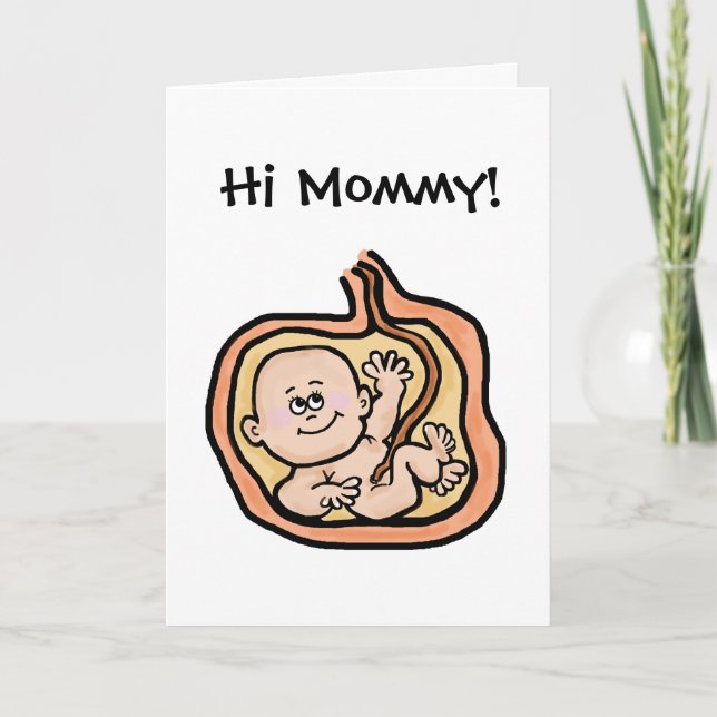 Expectant Mother-to-Be  Mother's Day Card (Front)