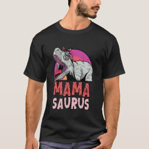 Expectant mum Mama Saurus Funny Baby is Coming T-Shirt