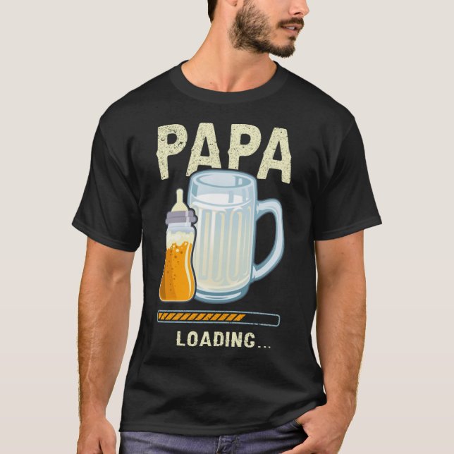Expectant Papa papa to be papa loading T-Shirt (Front)