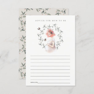 Expectant Women Foliage Advice for Mum Baby Shower Enclosure Card