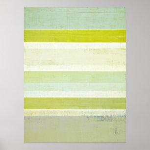 'Expectation' Grey and Brown Abstract Art Poster