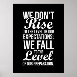 Expectation vs Preparation - Gym, Hustle, Success Poster
