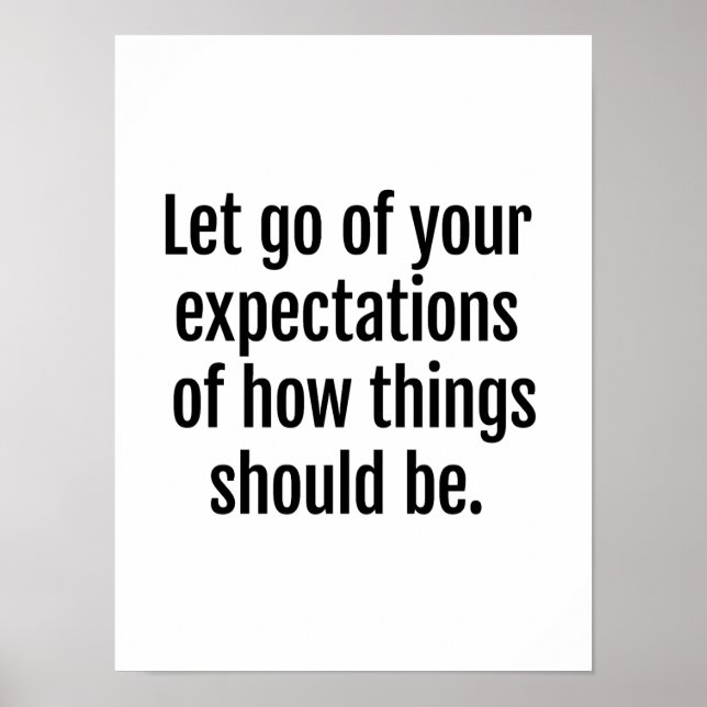 Expectations Poster (Front)