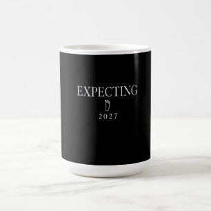 Expecting 2027   Baby Announcement Design Coffee Mug